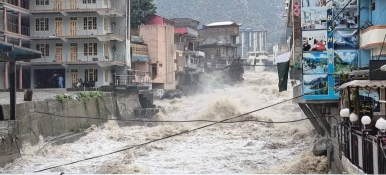 Image of floods in Pakistan.