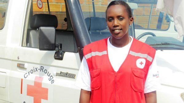 Leila Niyukuri, volunteer rescue worker