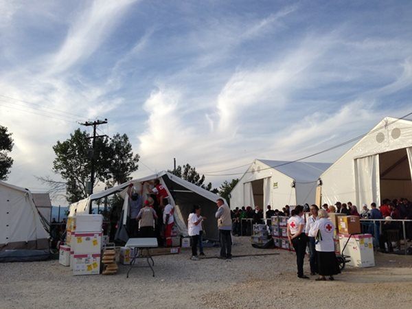 Red Cross field hospital in Greece to support in refugee crisis