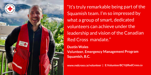 Dustin Wales emergency management volunteer