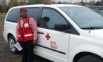 Red Cross volunteer Ibtesam Eisa 