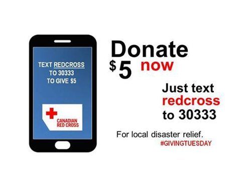 Donate via text message on Giving Tuesday