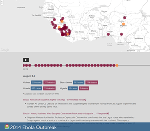 HealthMap tracking Ebola