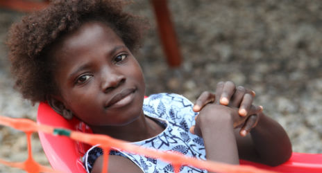 Ebola survivor Kadiatu, 12 years old