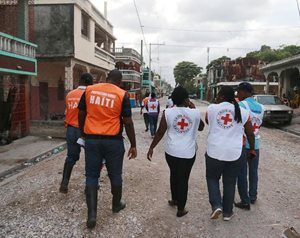 Haitian Red Cross responding to Hurricane Matthew