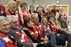 Red Cross volunteers in New Brunswick