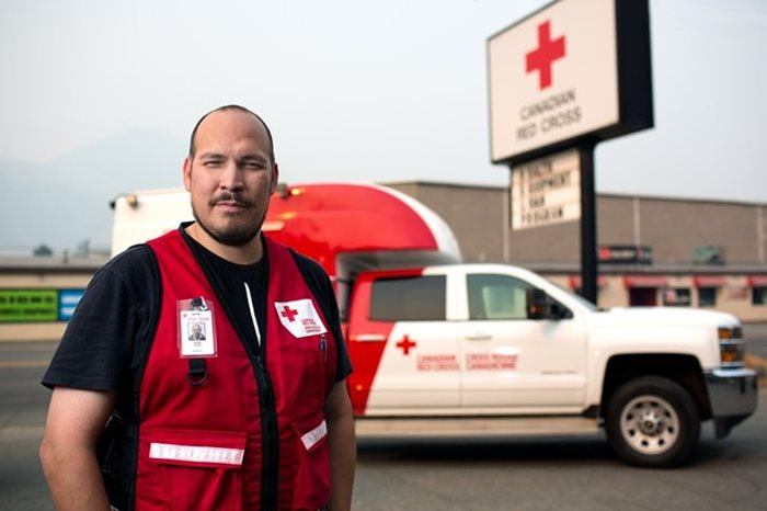 Red Cross logistics volunteer Ross Pratt