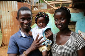 Usman Deen Kargbo and his family