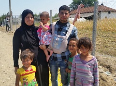 The Samir family left Syria and endured a long journey to the border of FYR Macedonia. 