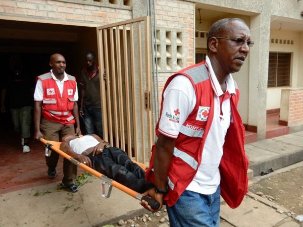 Burundi Red Cross deployed eight advanced mobile first aid posts in Bujumbura.