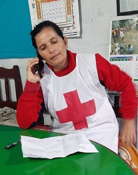 Lok Maya Thapa is the focal person for the Comprehensive Community-Based Health Program in the Khotang District for the Nepal Red Cross Society
