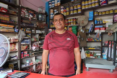 Raju in his shop