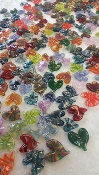 Aileen's glass hearts