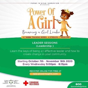 Power of a Girl poster on becoming a girl leader