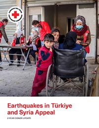 Earthquake in Türkiye and Syria Appeal donor update cover page.