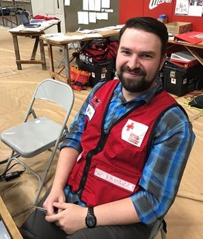 Kyle Pascuzzi, Canadian Red Cross disaster management volunteer