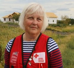 Canadian Red Cross volunteer Debbie