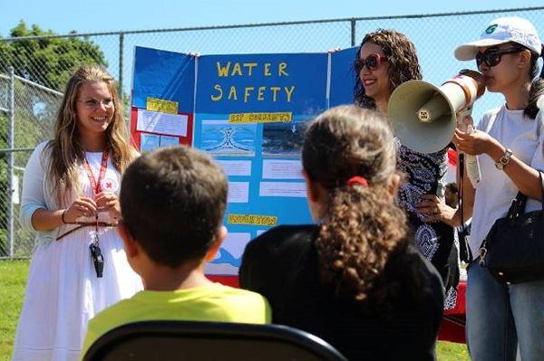 The weekend also included water safety information