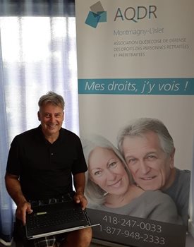 François Boudreau, Executive Director of AQDR Montmagny-L’Islet, a community organization that advocates for seniors’ rights