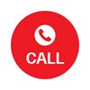 Minimalist phone icon resembling a traditional telephone receiver